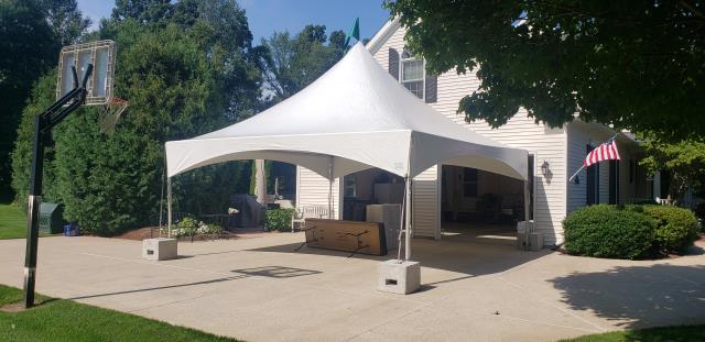 ballast Tent Rentals for Driveways, Patios, and Concrete Surfaces