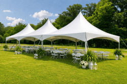 Tent Package up to 96 Guests (Round Tables)